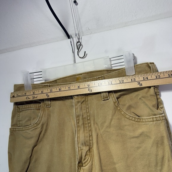 Carhartt Men's Work Pants Relaxed Fit Khaki Tan 30x34 Workwear Camel Color - Picture 3 of 8